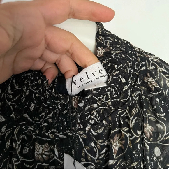 Velvet by Graham & Spencer
 Kirsten Thistle  Print Ruched Waist Dress - Picture 8 of 10